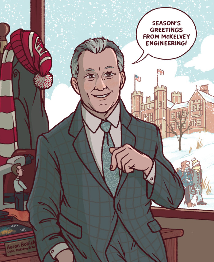 Dean Bobick animated holiday card