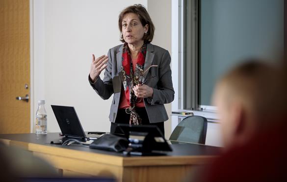 Lori Setton, the Lucy & Stanley Lopata Distinguished Professor of Biomedical Engineering and chair of the Department of Biomedical Engineering.