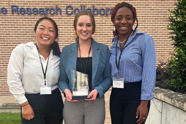 From left: Trinh Woolridge, Samantha Olson and Savannah Chatman