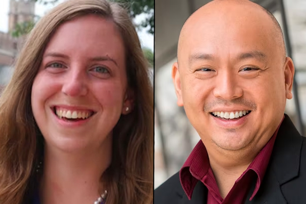 Left to right: Brennan and Yeoh