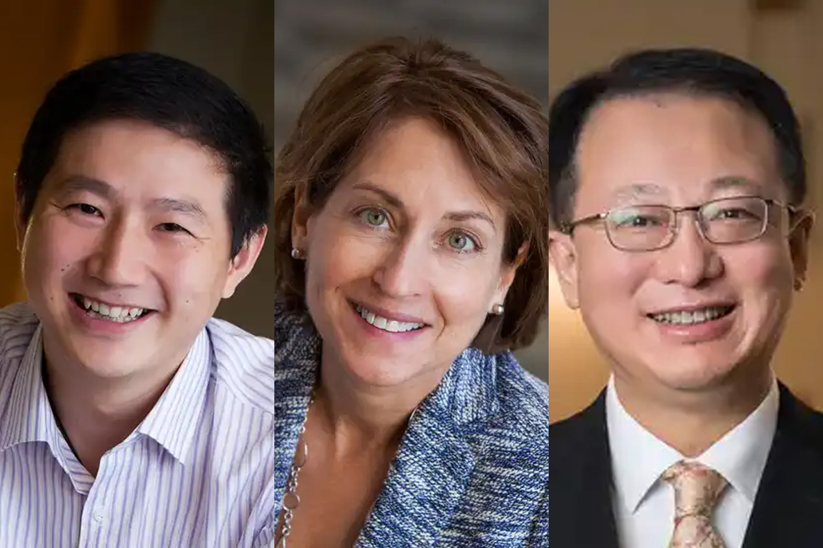 Pictured (l – r): Chen, Setton, Yuan