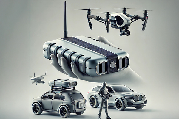 Nagulu and Chakrabartty’s portable radar system is designed for use in autonomous cars and drones, but the team’s emphasis on portability will make the new technology broadly applicable. (Image created by Shantanu Chakrabartty using DALL-E)