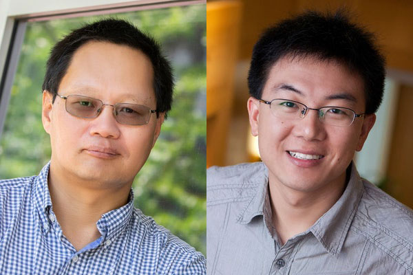 (From left) Guan, Zhang