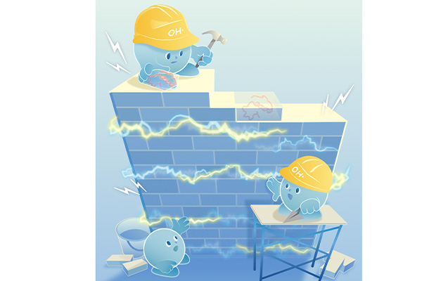 Amyloid beta peptides start out as helpful scaffolding but can turn toxic with the production of reactive oxygen molecules. Researchers at Washington University in St. Louis have found a new way to interrupt the toxic spread of these peptides. (Image: Michael W. Chen and Wenjing Li).