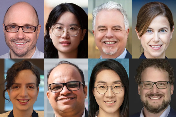 Clockwise from top left: Anastasio, Fan, Friend, Whalen, Wang, Sharma, Nurollahian, Holdener