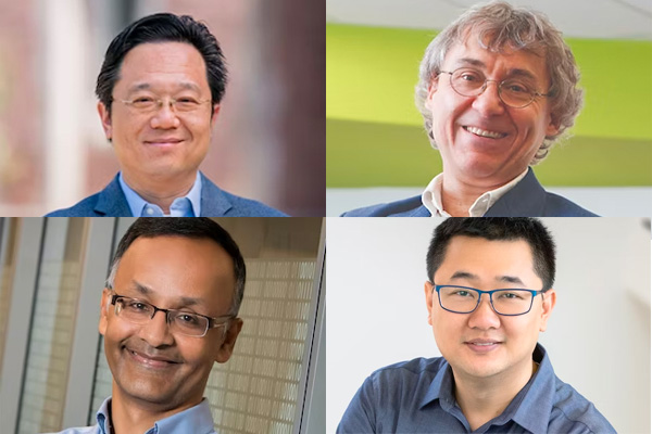 Clockwise from top left: Lu, Guerin, Zhang, Baruah