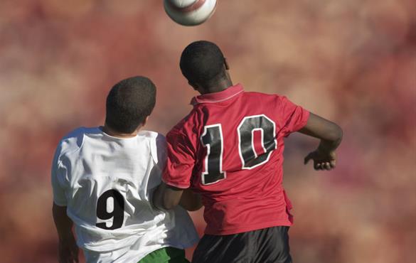 Research inspired by soccer headers has led to fresh insights into how the brain weathers hits to the head. Photo illustration by David Madison/Getty Images