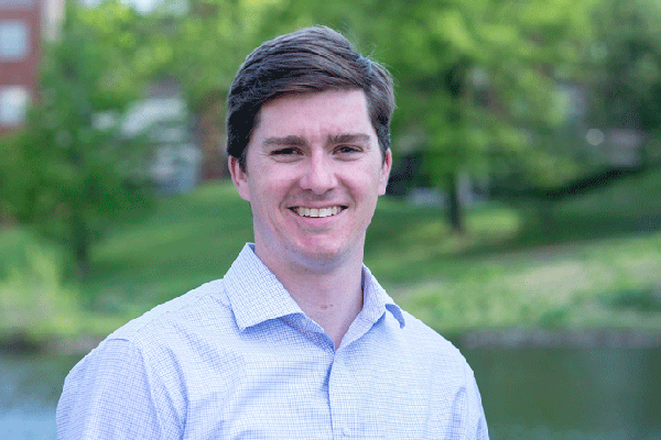 Spring 2021 mechanical engineering graduate David McFarland has been offered a full-time position following his internship as a project manager. (Photo by August Jennewein)