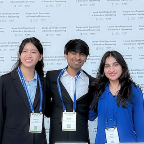 Pictured:  (left to right) Jacqueline Chaung, Gaurish Agrawal, Sonia Palamand