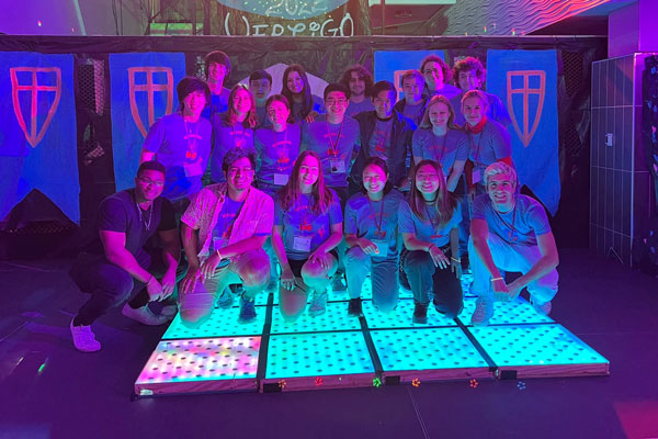 It took 20 hours for EnCouncil members to set up and decorate the Lopata Gallery for Vertigo.