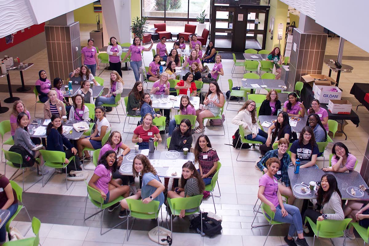 Attendees at the inaugural WeBelong! event had the opportunity to network with fellow students and faculty during a catered breakfast. Submitted photo