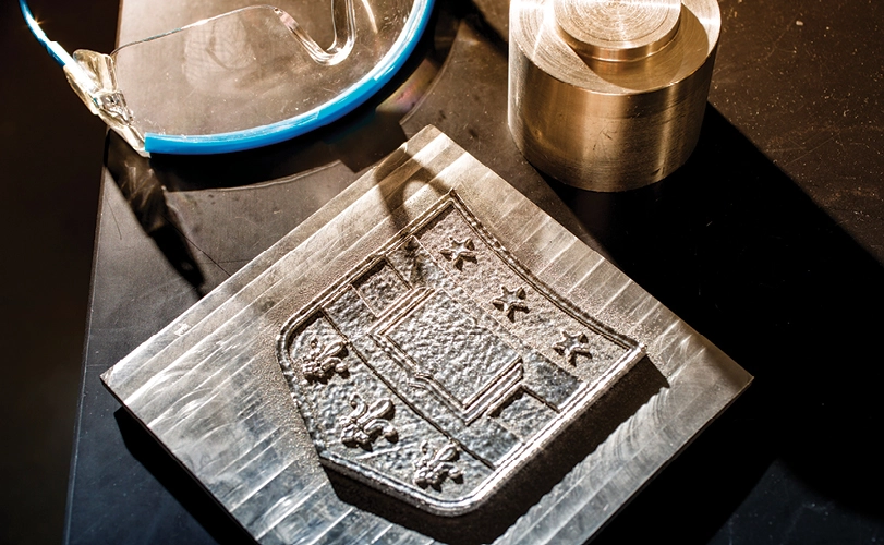 WashU shieldmade from a titanium alloy