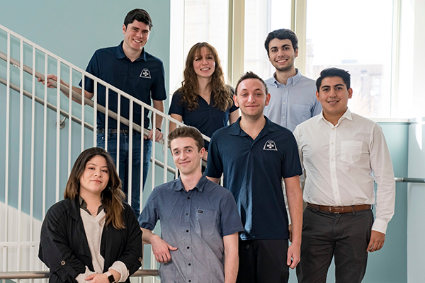 Front row, from left to right: Valeria Pinedo Chipana, Landon Tafoya, Dylan Zubata and John Campoverde. Back row, from left to right: Michael Pichardo, Madison Larkin and Victor Kalil. Photos by Whitney Curtis